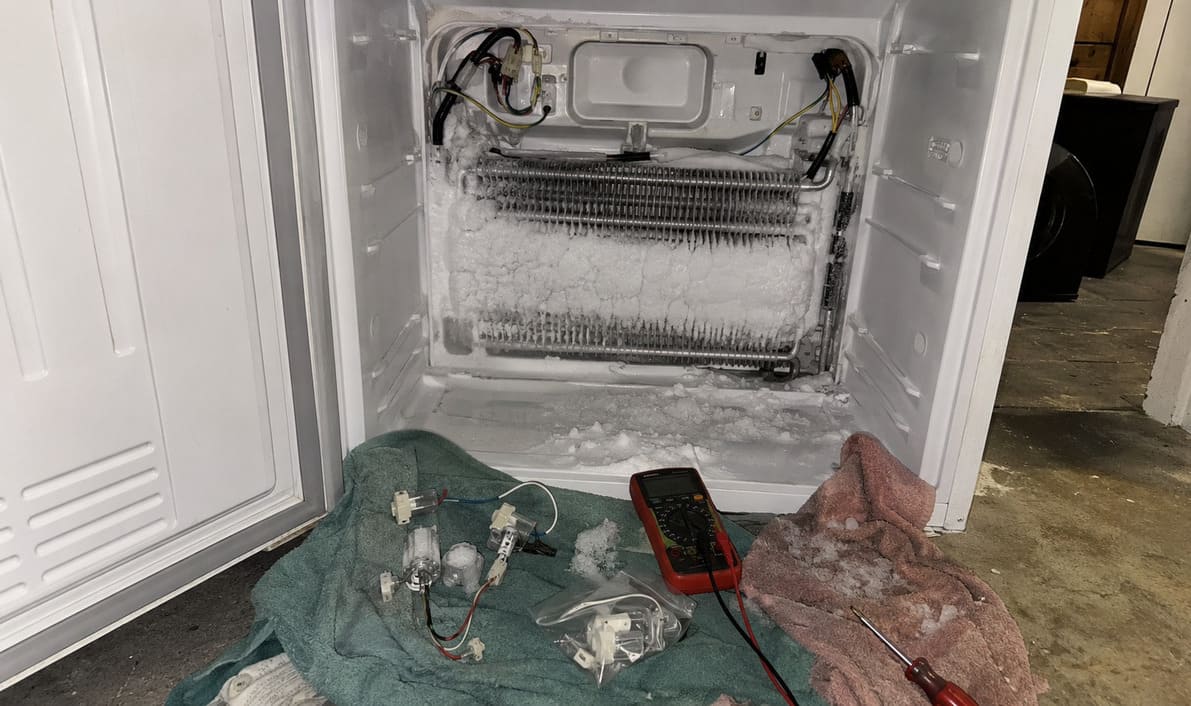 Freezer repair frost buildup in Dallas